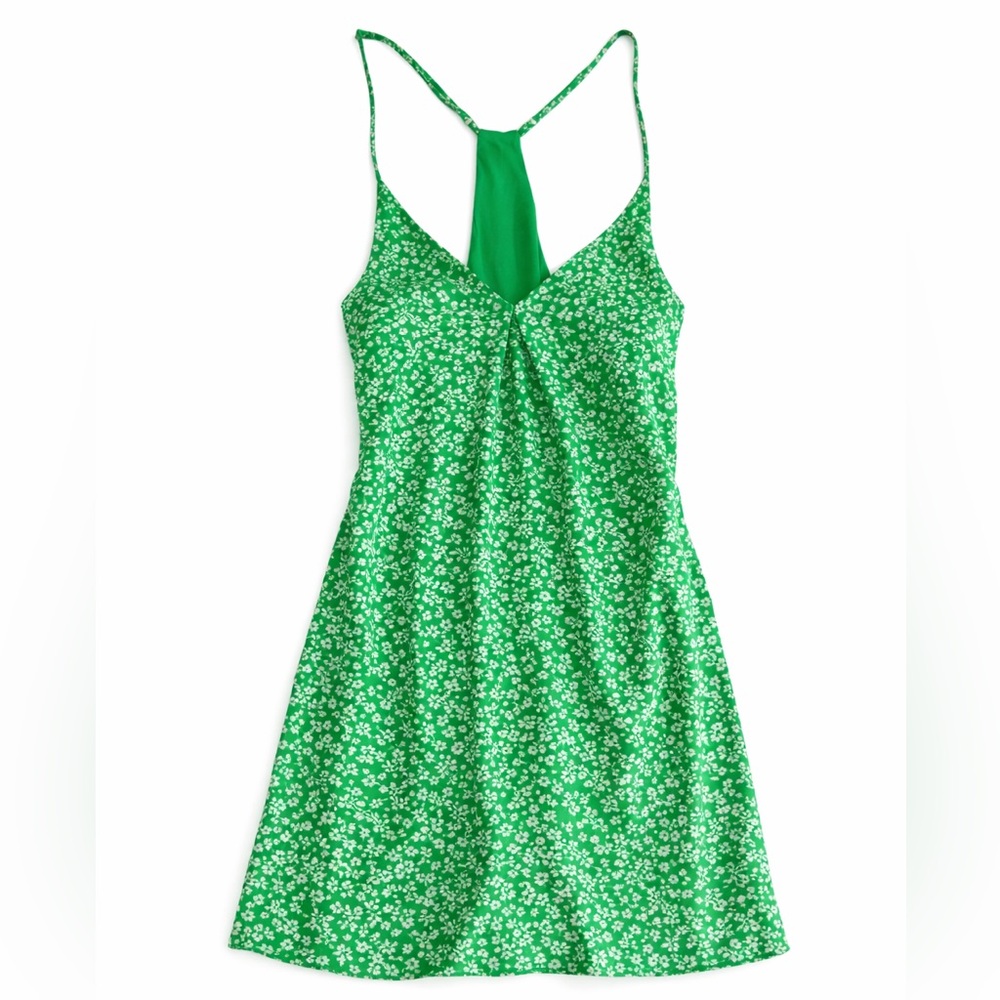 REVOLVE Likely Green Mini Dress with White Floral Print Euro Summer